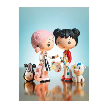 Tinyly Tiny Bearded Barbouille & Gribs action figure, Djeco