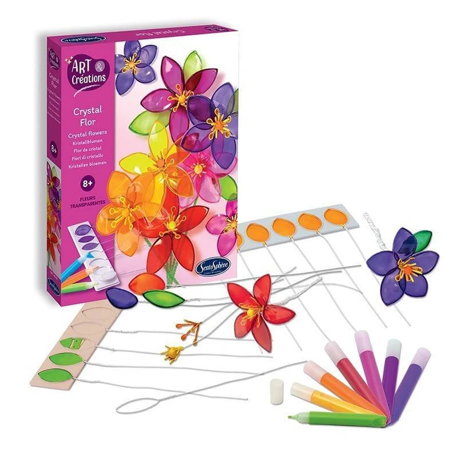 Kit créatif, Fleurs de cristal