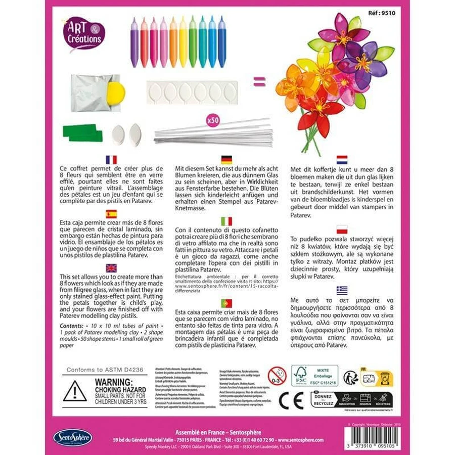 Kit créatif, Fleurs de cristal
