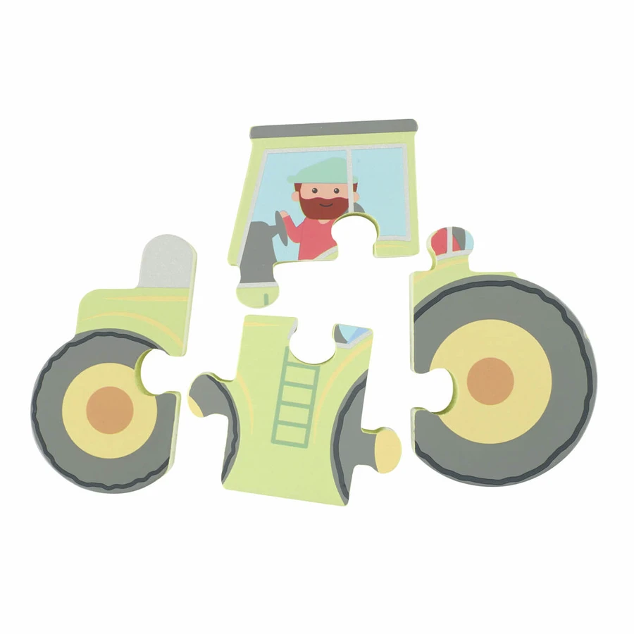 Wooden tractor puzzle, Orange Tree Toys