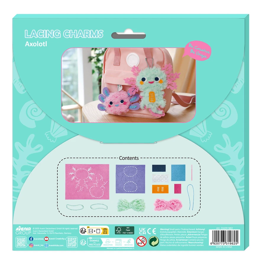 Set créatif Everyday Craft - fabriquez des breloques Axolotl