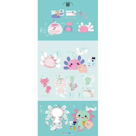Set créatif Everyday Craft - fabriquez des breloques Axolotl