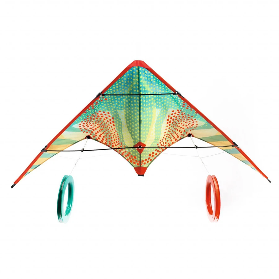 Acrobatische Zmeu met rode stippen, Djeco