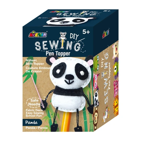 DIY sewing set - decoration pencil topper - Panda