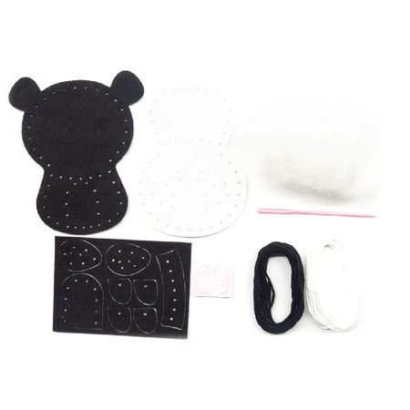DIY sewing set - decoration pencil topper - Panda