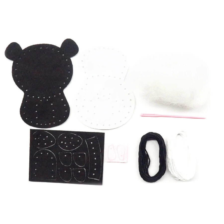 DIY sewing set - decoration pencil topper - Panda