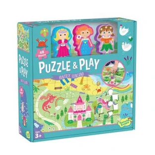 Juego 2 en 1 Puzzle y juego: Fairy Tale Land