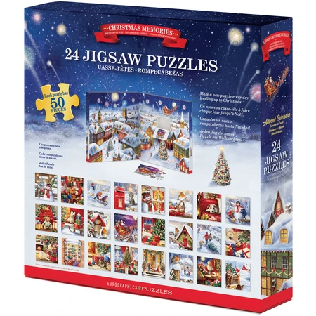 Advent Calendar Christmas Memories, 24 legpuzzels, 50 stukjes