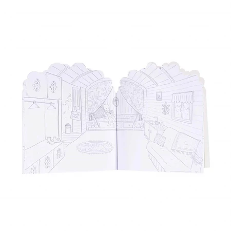 Coloring book with stickers Big Family, Moulin Roty