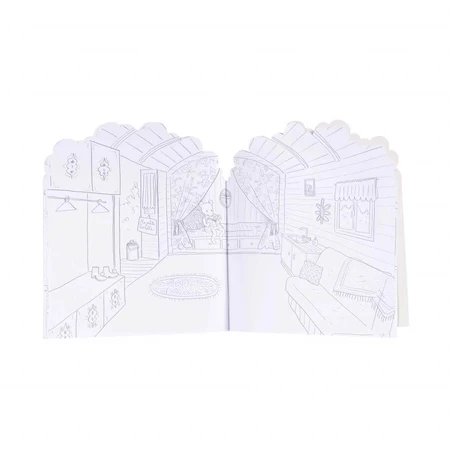 Coloring book with stickers Big Family, Moulin Roty