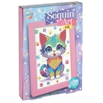 Set créatif DIY, Peinture pailletée, chaton