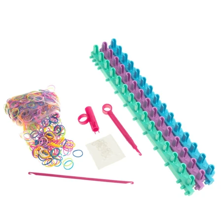 Ensemble créatif d'élastiques colorés pour bracelets, Elasticolor