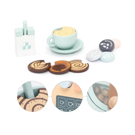 Juego de rol Máquina de café con accesorios, UMU Toys