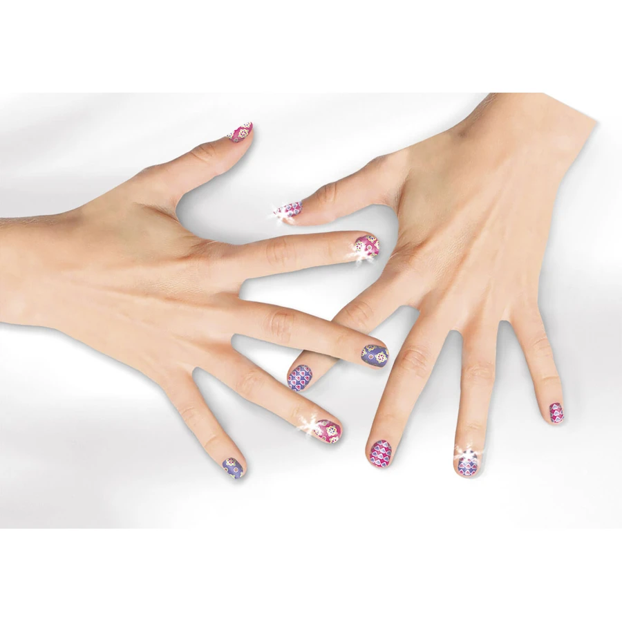 3 in 1 creatieve set, glittertattoos, glitternageltattoos en haarkleurpotloden - Fashion Glamz