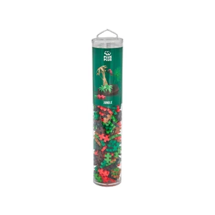 Plus-Plus Baukasten, 240 Teile, Jungle Mix, Dschungelfarben