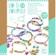 Atelier de bricolage pour fabriquer des bracelets avec des perles en papier, détails dorés