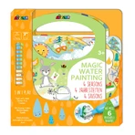 Tragbares Aquarellmalbuch, Aufkleber und Spiele - 4 Jahreszeiten