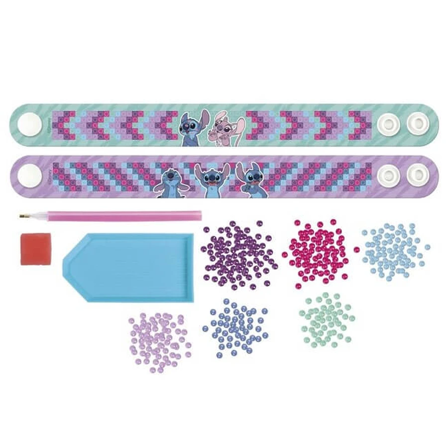DIY creatieve set, armbanden maken met diamond painting techniek, Disney Lilo en Stitch