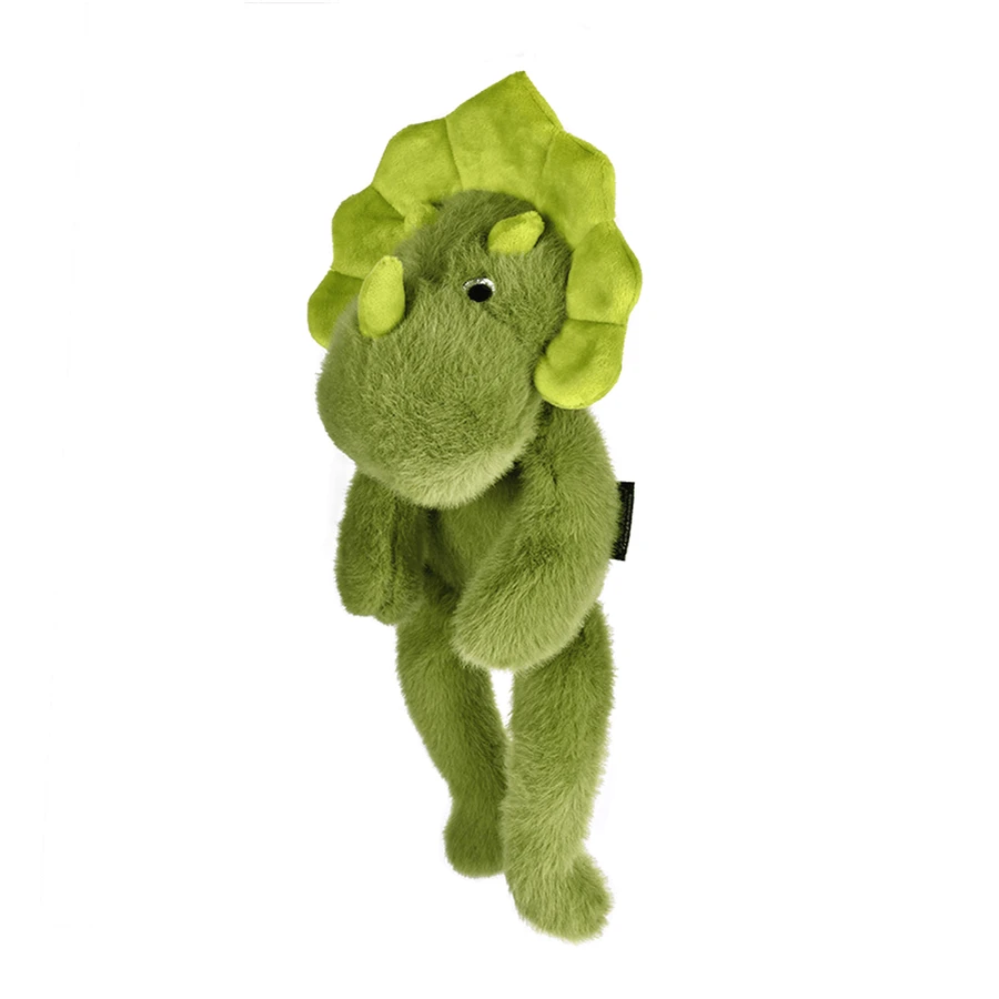 Jucarie din plus pentru relaxare si antistres - Dinozaur - magnetic, 30 cm, verde