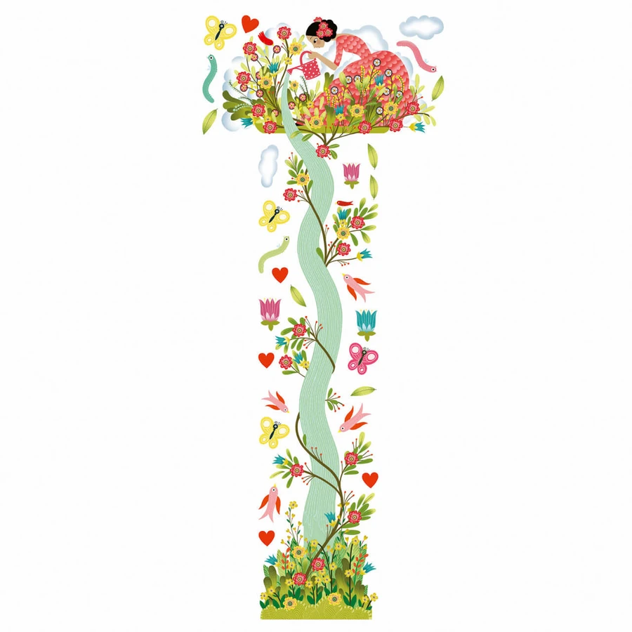 Meetstickers voor kinderen, Tuin in bloei