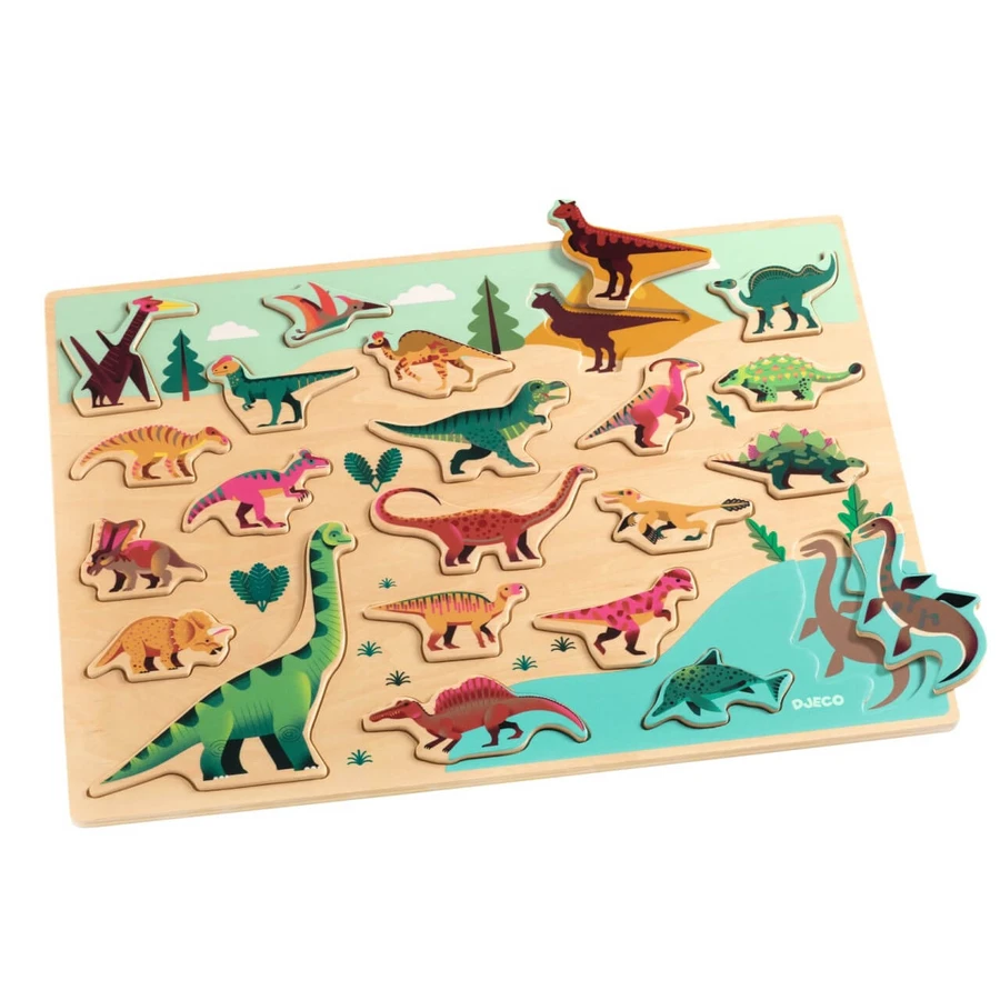 Dinosaurs wooden puzzle, Djeco