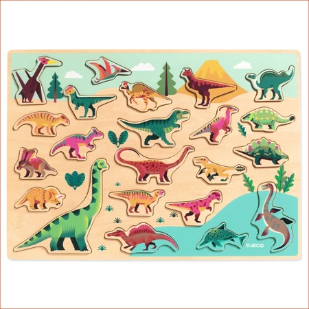 Dinosaurs wooden puzzle, Djeco