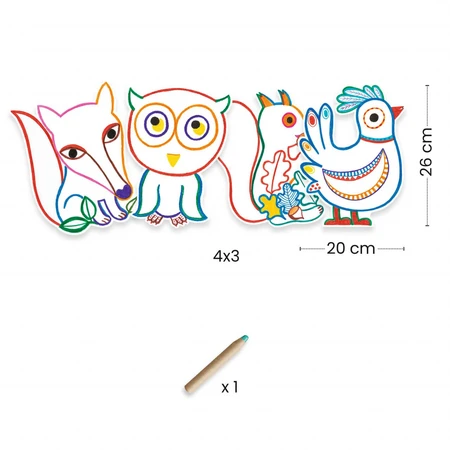 Jeu de dessin Forest Friends, Djeco