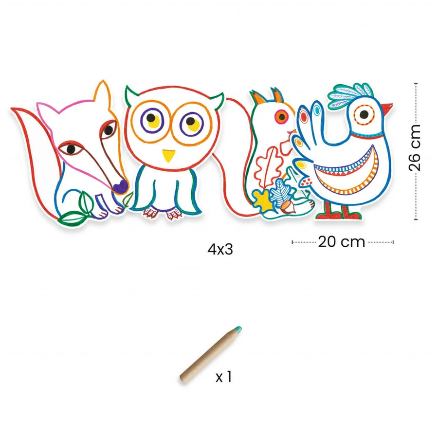 Jeu de dessin Forest Friends, Djeco