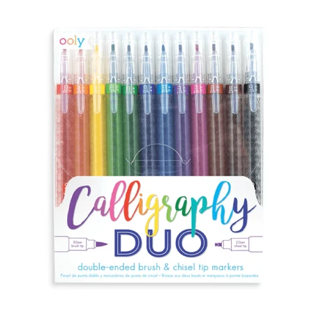 Crayones caligráficos dobles Duo, estuche de 12