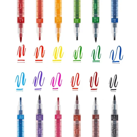 Crayones caligráficos dobles Duo, estuche de 12