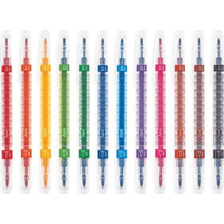 Crayones caligráficos dobles Duo, estuche de 12