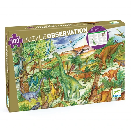 Djeco Dinosaurussen observatiepuzzel