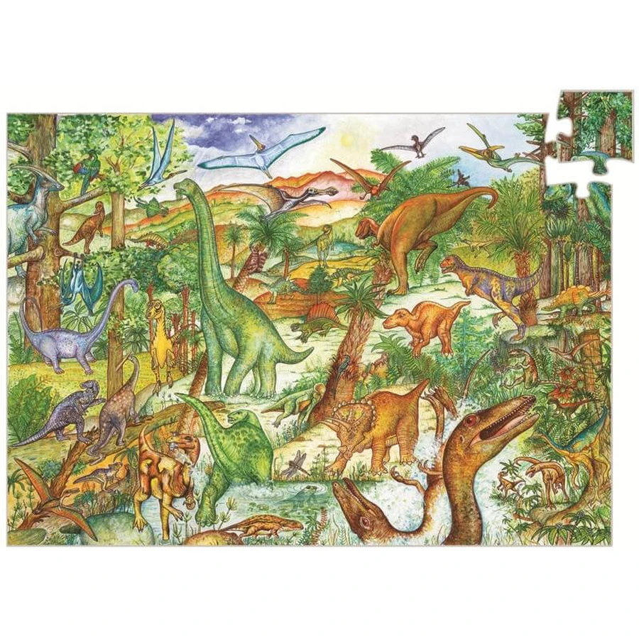 Djeco Dinosaurussen observatiepuzzel