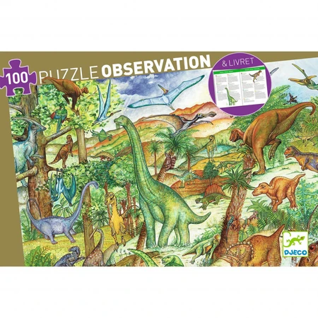 Djeco Dinosaurussen observatiepuzzel