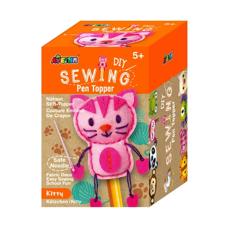 Set de couture DIY - décoration porte-crayon - chaton