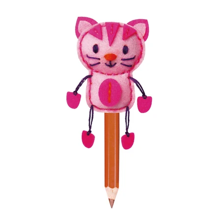 Set de couture DIY - décoration porte-crayon - chaton