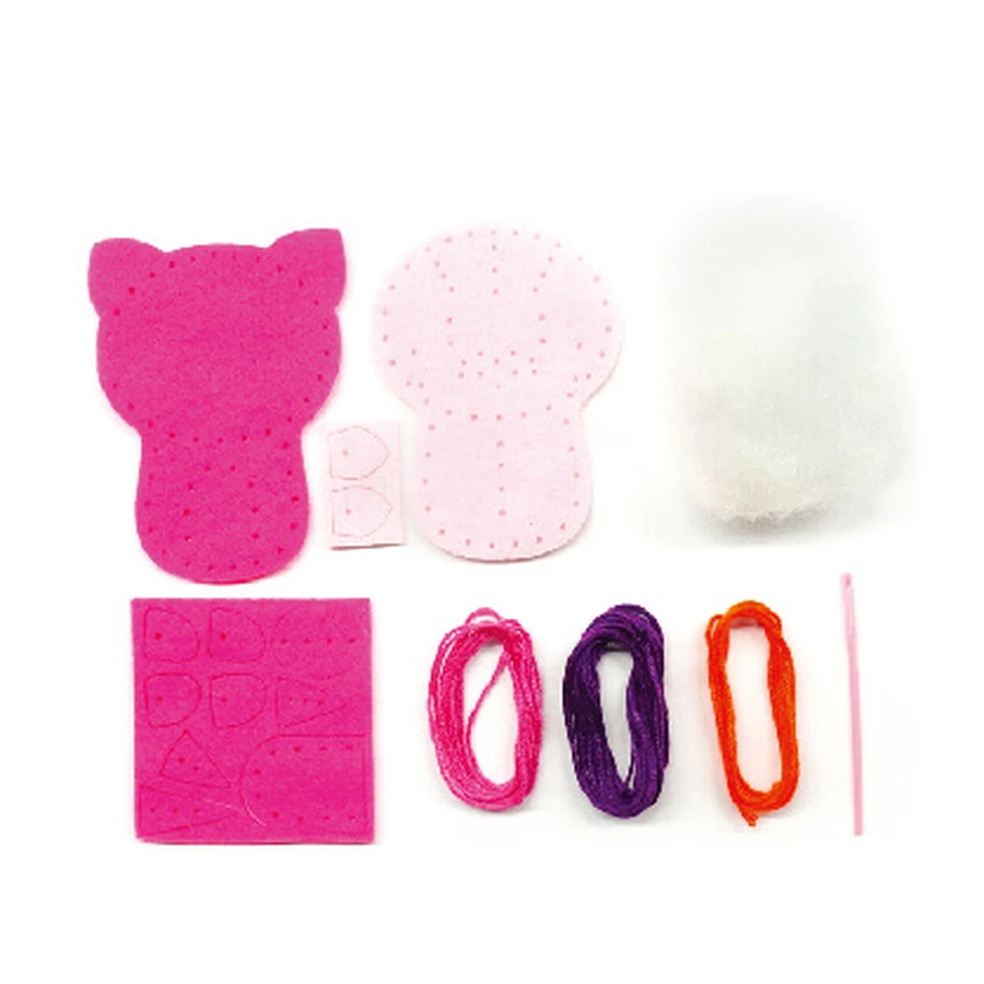 Set de couture DIY - décoration porte-crayon - chaton