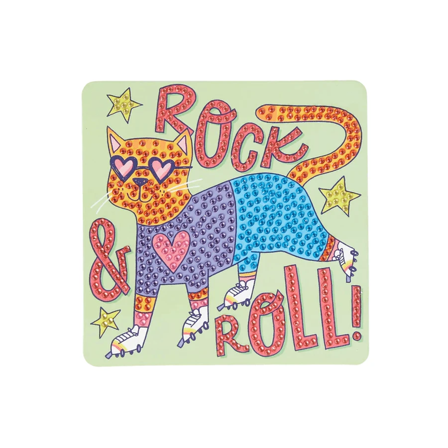 Mini atelier créatif de bricolage avec des diamants - Rolling Rocker