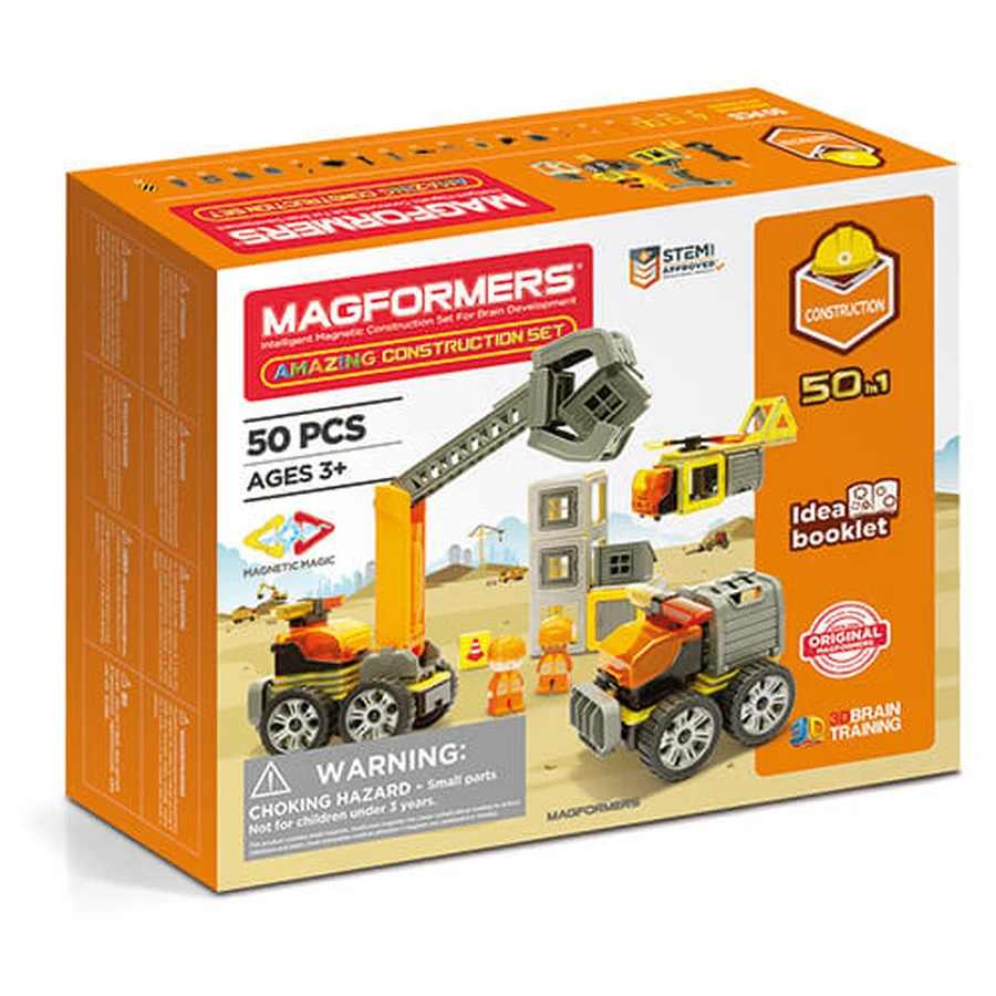 Magformers magnetische set, de verbazingwekkende bouwplaats set