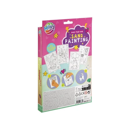 Creatieve DIY zandverf en stickerset, Schattige dieren