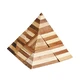 Juego de lógica IQ bambú madera 3D Pirámide
