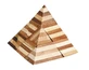 Logic game IQ wooden bamboo 3D Pyramid