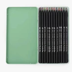 Set of 12 multicolored colored pencils, Moulin Roty