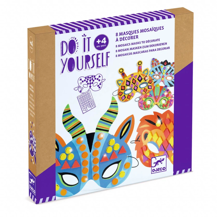 Set Djeco DIY, masques d'animaux