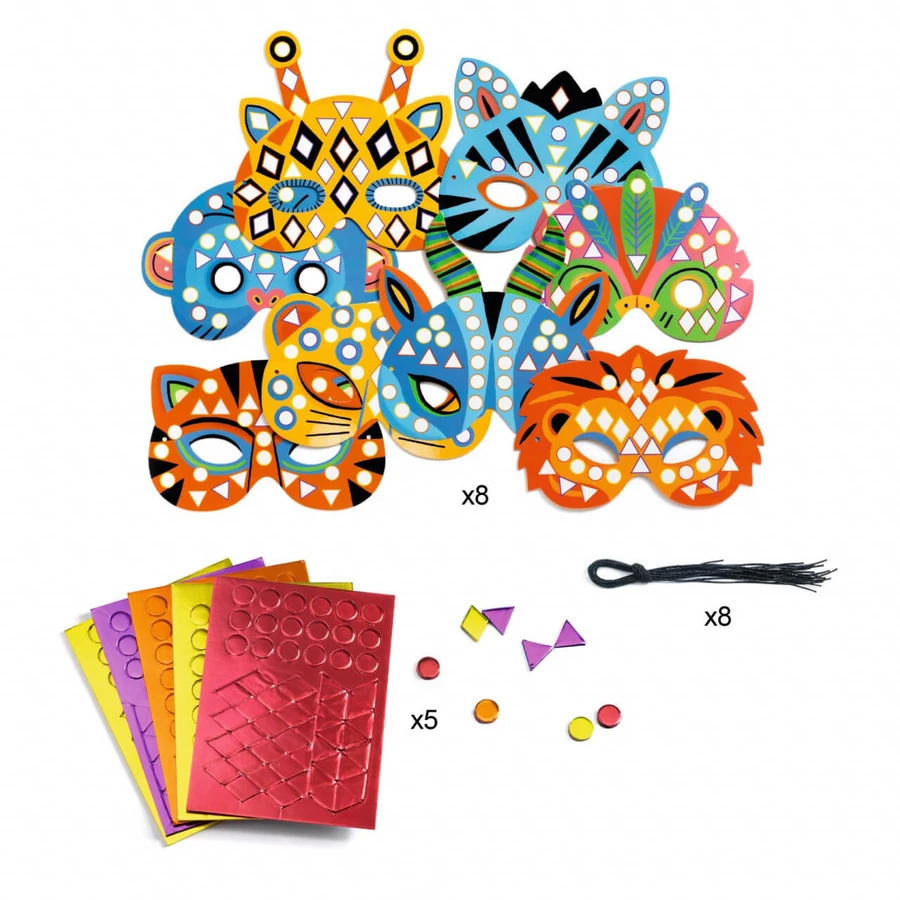 Set Djeco DIY, masques d'animaux