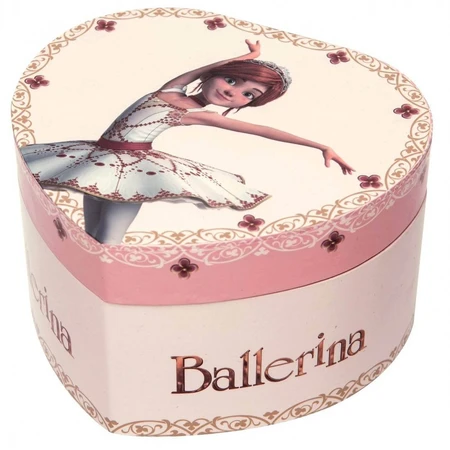 "Ballerina" heart music box