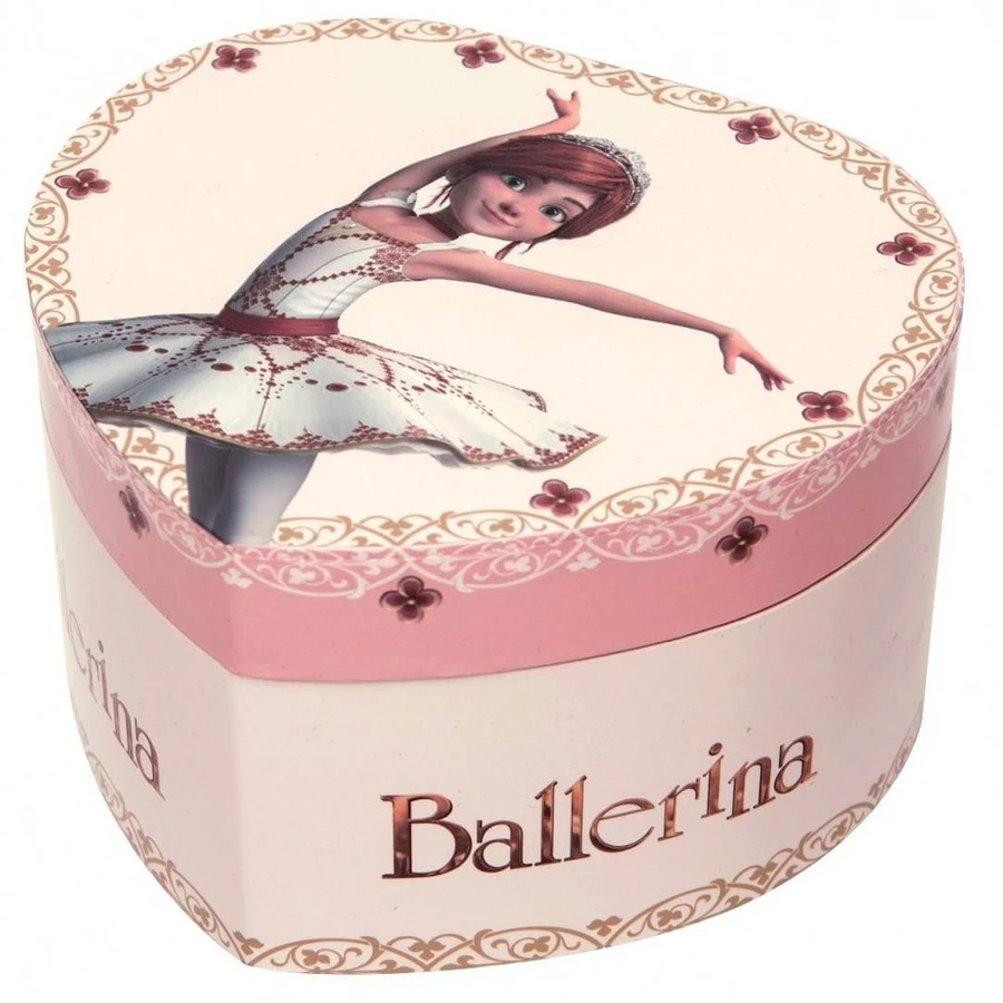 "Ballerina" heart music box