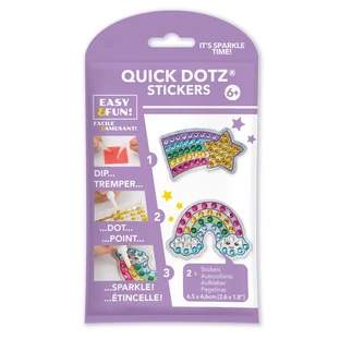 Set créatif super rapide, autocollants BIG DOTZ - Étoile, comète et arc-en-ciel