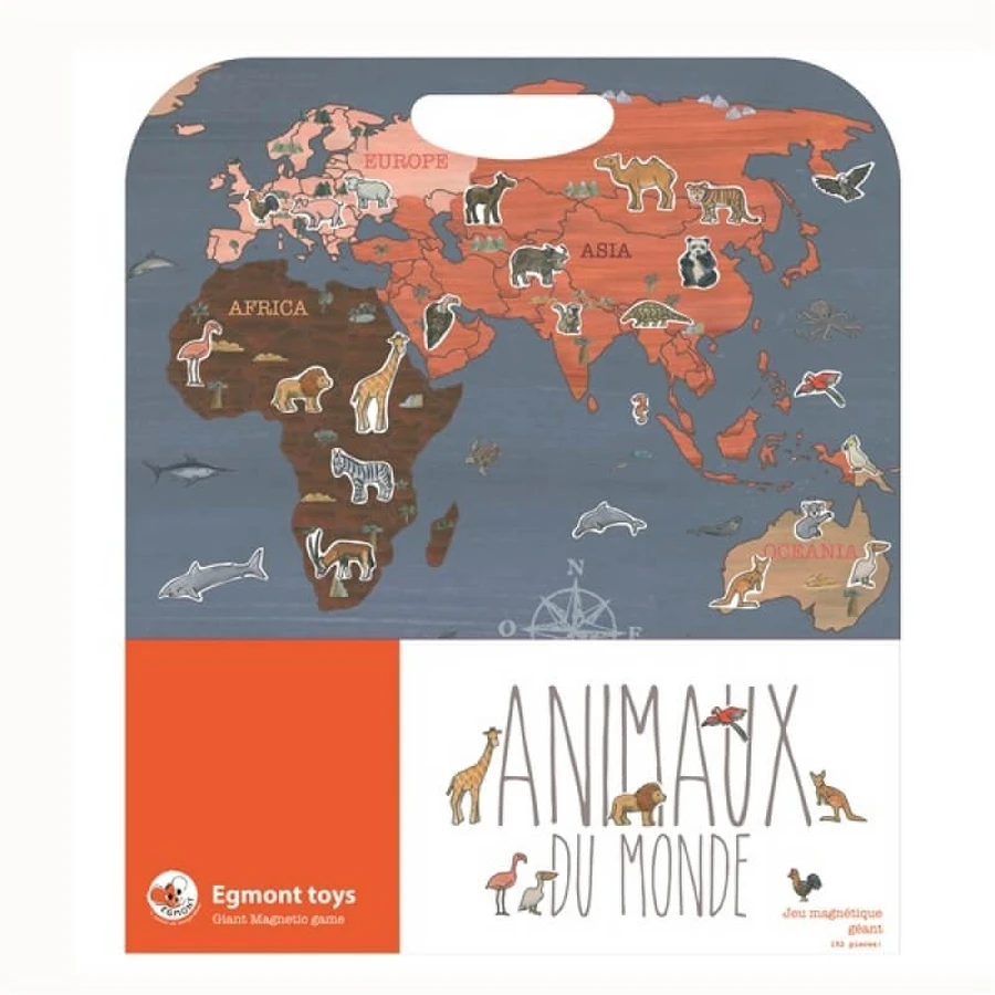 Juego magnético Animales del mundo Juguetes Egmont