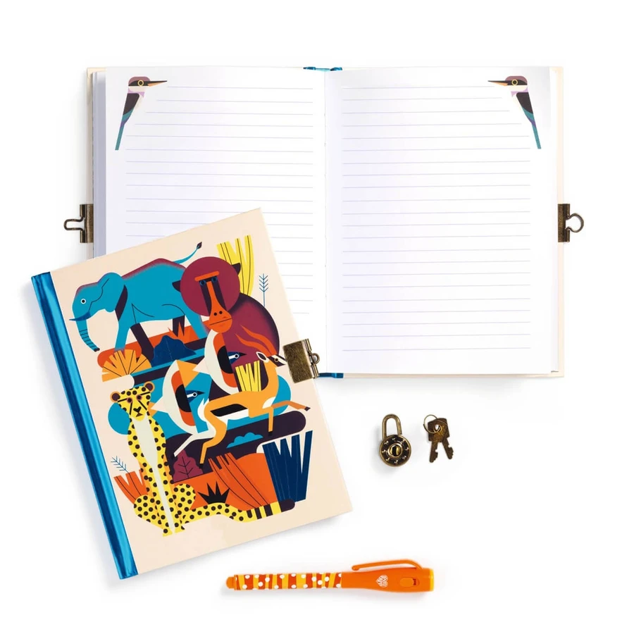 Djeco secret diary with magic pen, Owen